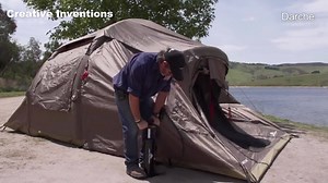 This inflatable tent is a great idea for your next camping trip! Available here: http://bit.ly/2pa9oWe | Creative Inventions