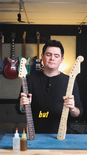 MightyMite | Building your dream guitar? The first battle: Rosewood vs Maple fretboard. Rosewood = darker tone, open grain feel, natural oils, more... | Instagram