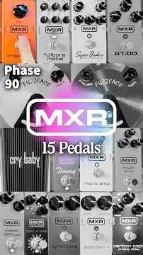 MXR Phase 90 Distortion+ Dyna Comp Carbon Copy Delay GT-OD Fullbore Metal Super Badass Cry Baby