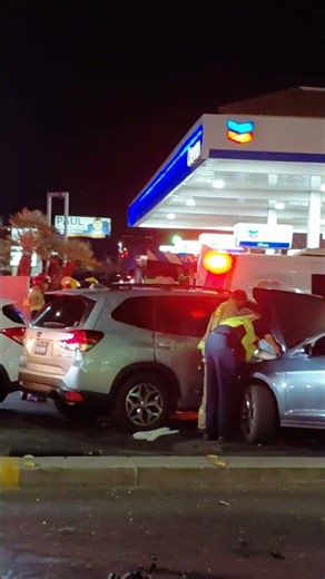 multi car accident Decatur and hacienda Las Vegas 12/9/25