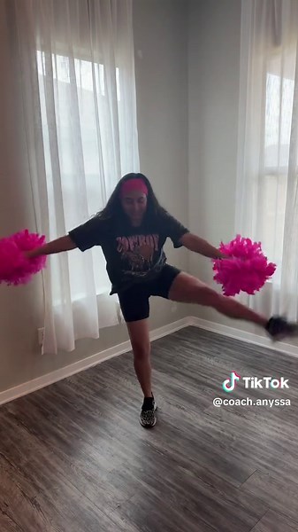 Sideline turned... band chant? Such a fun way to incorporate some words into your dance! #cheerdance #cheerpractice #sidelinecheer #cheerleading #cheerleader #timeoutcheer #rally