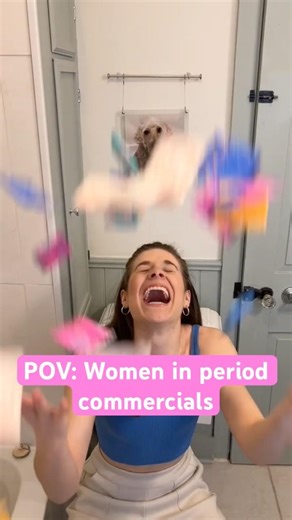 POV: Women in period commercials #women #period #commercials #comedy #relatable