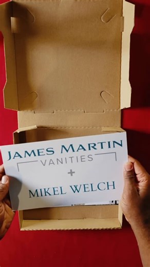 Mikel Welch on Instagram: "Some ideas start in a sketchbook. Some start somewhere a little less expected. I partnered with @jamesmartinvanities to design two vignettes for KBIS, and this was part of the creative process behind the spaces. If you are coming to KBIS, swing by the booth #W729 and say hello. I will also be there Wednesday, February 18 from 10-11a sharing more about the design and the thinking behind it. Design is never just the finished room. It is the story that gets you there. 🎥 