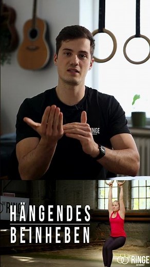 3 Bauchübungen für Einsteiger an den Turnringen! #shorts