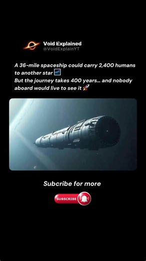 This 36-Mile Ship Could Carry Humans to Another Star 🚀🌌