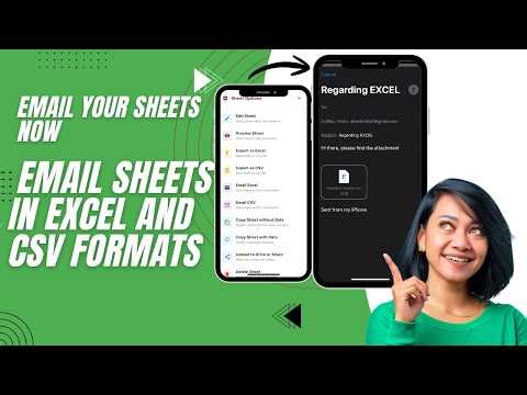 Instant Sharing – How to Email Sheets in Excel and CSV Formats