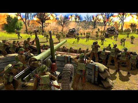 I built a Trench Fortress in the New KOREAN WAR Base Building SIMULATOR Mod for Gates of Hell!