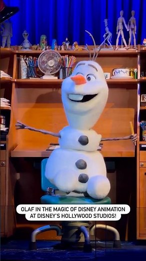 Draw with Olaf Inside NEW World of Disney Animation at Hollywood Studios! #shorts