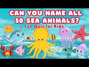 The Ultimate Sea Animal Quiz! Can You Name All 50? | Fun Ocean Quiz for Kids!