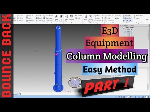 E3d Equipment modelling | Create Equipment in Aveva e3d part 1 | Easy Method (2020)