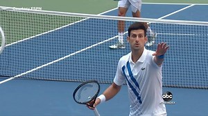 141K views · 193 reactions | NOVAK EJECTED: Top-seeded Tennis pro Novak Djokovic — who was a favorite to win the U.S. Open — has been disqualified from the tournament after accidentally hitting a line judge with a ball, ending his bid for an 18th Grand Slam title. Linsey Davis reports. https://abcn.ws/2Dy6m7w | ABC World News Tonight with David Muir | Facebook