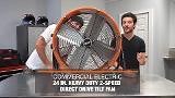 Reviews for Commercial Electric 24 in. Heavy Duty 2-Speed Direct Drive Tilt Drum Fan | Pg 1 - The Home Depot