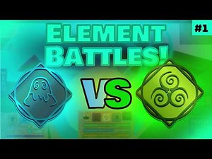 Slime vs Acid! | Roblox Elemental Battlegrounds Element Battles #1