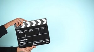 Hand Holding Clapper Board Clapperboard Movie Stock Footage Video (100% Royalty-free) 1097252715 | Shutterstock