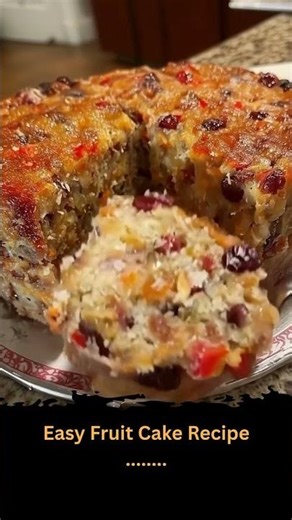 Easy Fruit Cake Recipe