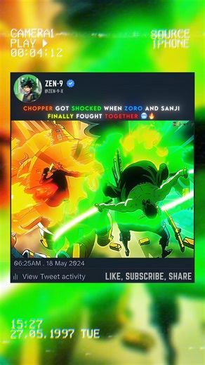 ZORO AND SANJI FIGHT TOGETHER 🥶🔥...#anime #onepiece