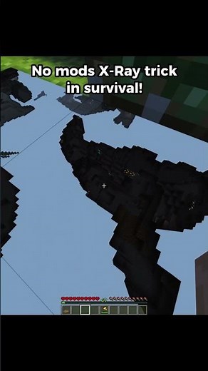 Working X-Ray Trick in Minecraft NO MODS!😲#minecraft #shorts