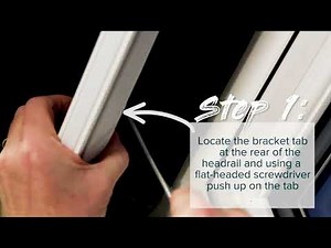 How To Remove The Blind From The Brackets On A Pleated Blind