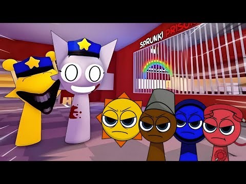 Sprunki Baby Mr.Sun, Brud, Jevin & Telephone Played Sprunki Phase 2 Prison Escape Obby in ROBLOX