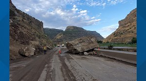 I-70 back open in western Colorado after rockslide