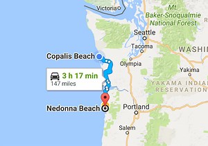 Map of Bruce and Jen's trip