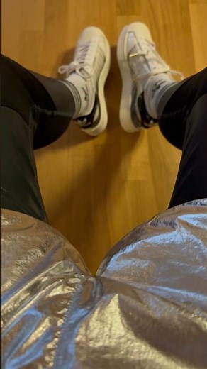 ASMR Shiny Adidas Ivy Park Nylon shorts silver