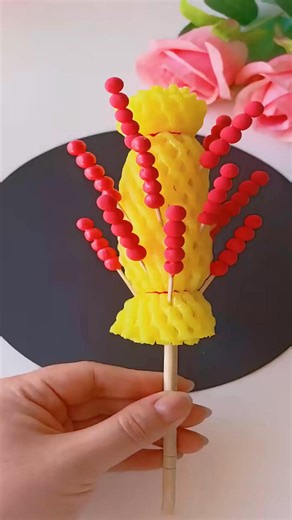 8.9K views · 46 reactions | Use clay to make a mini version of candied haws with children | POV99 | Facebook