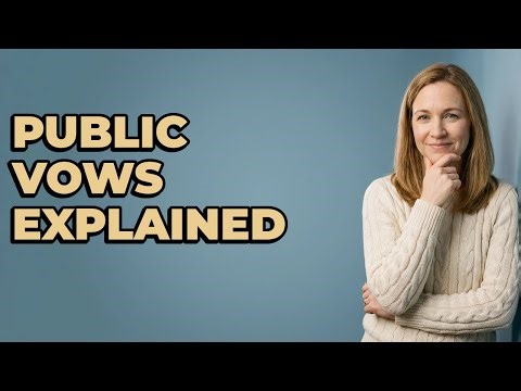 What Does It Mean To Vow Before Witnesses?