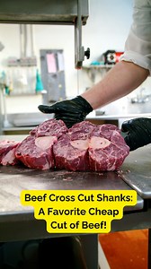 When you’re looking for a cut of beef that is yummy and cheap, you need to look into beef cross cut shanks!This video shows you how we transform a big hunk of upper beef leg into thick slices of flavorful meat centered on a thick bone full of marrow. Once you braise these cross cut shanks, you’ll be astounded at the rich flavor that’s unlike almost any other cut of beef. Known for osso bucco, shanks are a good substitute for short ribs, and can also be cooked with Asian-style seasonings and brai