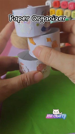 Mini Diy Paper Organizer #papercraft #artandcraft #diy