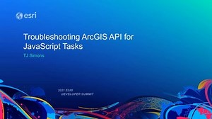 Troubleshooting ArcGIS API for JavaScript Tasks