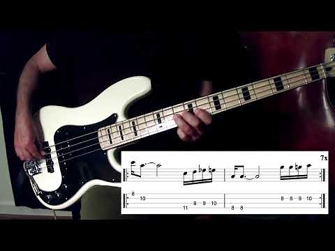 Come On Come Over -Jaco Pastorius - Solo Bass Tutorial (Isolated Live) with Tablature and Notation