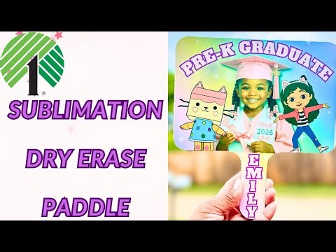 Dollar Tree Graduation Paddle DIY 🎓 | Sublimation Graduation Gift Idea 2026