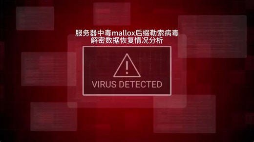服务器mallox后缀勒索病毒解密数据恢复情况分析
