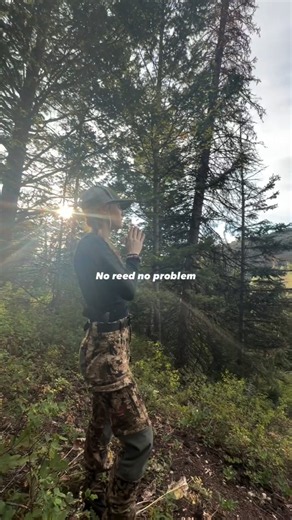 No gear, no problem! Mind-blowing natural elk call technique 🤯🏹 #wildernessseason #g4outdoors