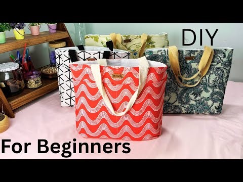 Tote Bag with Pocket DIY | Beginner-Friendly & go-Everywhere | Perfect for Gifting & Selling!