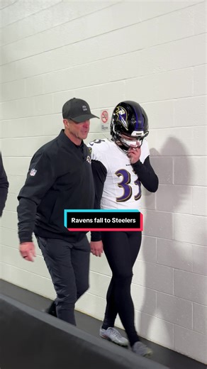 An emotional Tyler Loop walks to the locker room, accompanied by John Harbaugh. Video by Paul Mancano @pdmancano #Ravens #NFL #Football #Baltimore #Steelers