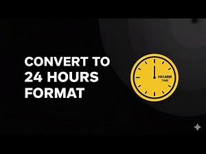 Convert AM/PM to 24-Hour Time in JavaScript (Handles 12 AM/PM Correctly!)