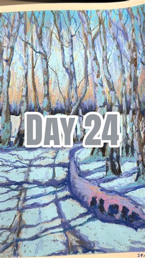 Draw a Winter Snow Scene: Day 24 Challenge