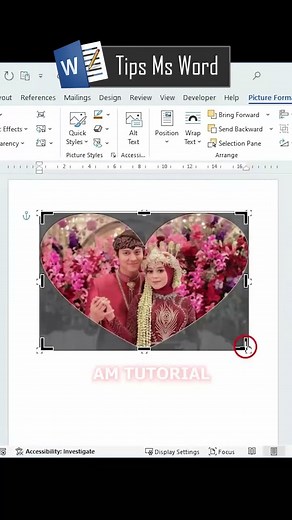 Tutorial Crop to Shape di Microsoft Word #fypシ #belajarkomputer #belajaroffice #tipsword #msword