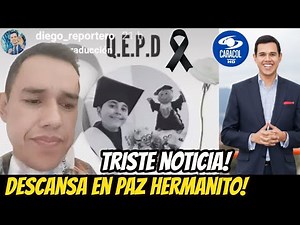 Diego Guauque, journalist from "Séptimo Día," says goodbye with a moving message! Sad news today!