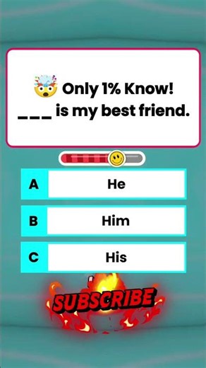 🤯 Only 1% Know! ___ Is My Best Friend. 📚 | English Grammar Quiz #shorts #GrammarQuiz #EnglishQuiz