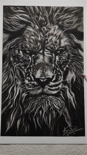 Every Line Has Lion’s Pride | Realistic Drawing Of Lion #art #drawing #sketch #shorts #lionking