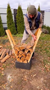 111K views · 176 reactions | Genius Wood Stacking Hack | DeMilked | Facebook