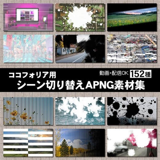 【TRPG素材】ココフォリア用 シーン切り替えAPNG152種【無料サンプル有】 - KiricaTech for TRPG - BOOTH