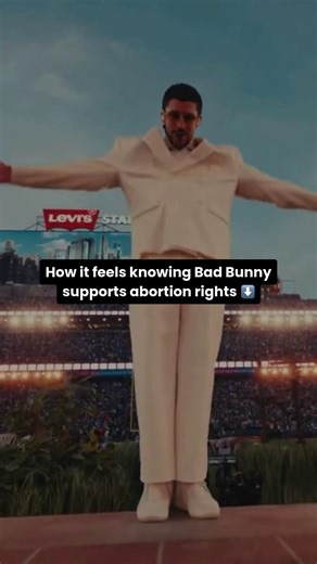 MSI Reproductive Choices on Instagram: "Bad Bunny for bodily autonomy 👑👑 When the US Supreme Court overturned the right to abortion, Bad Bunny retweeted this from US congresswoman, Shontel Brown: "Let me get this straight: The Supreme Court says states cannot decide how to regulate guns—yet only the states can decide how to regulate a woman’s body." Thank you for using your voice for choice, Benito 💙 #BadBunny #VoiceForChoice #SBLX #SuperBowl"