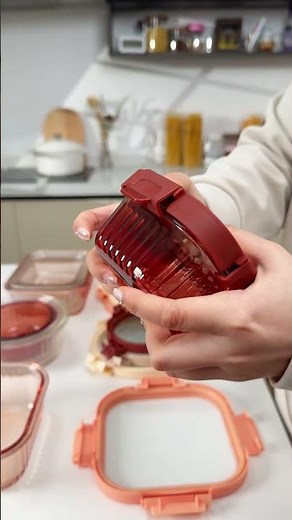 Glass containers that actually stack perfectly #organization #kitchen #kitchenware