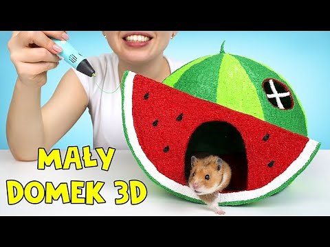 Jak Narysować Arbuzowy Domek Dla Chomika Długopisem 3D 🖌🍉🐹