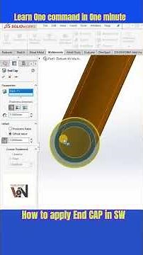 How to apply END CAP in Solidworks I #weldments #engineering #cad #creating