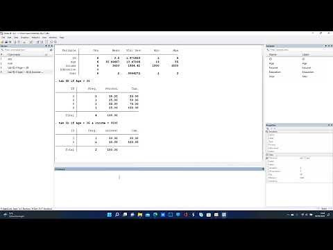 Stata | Tab with multiple conditions | If and only if